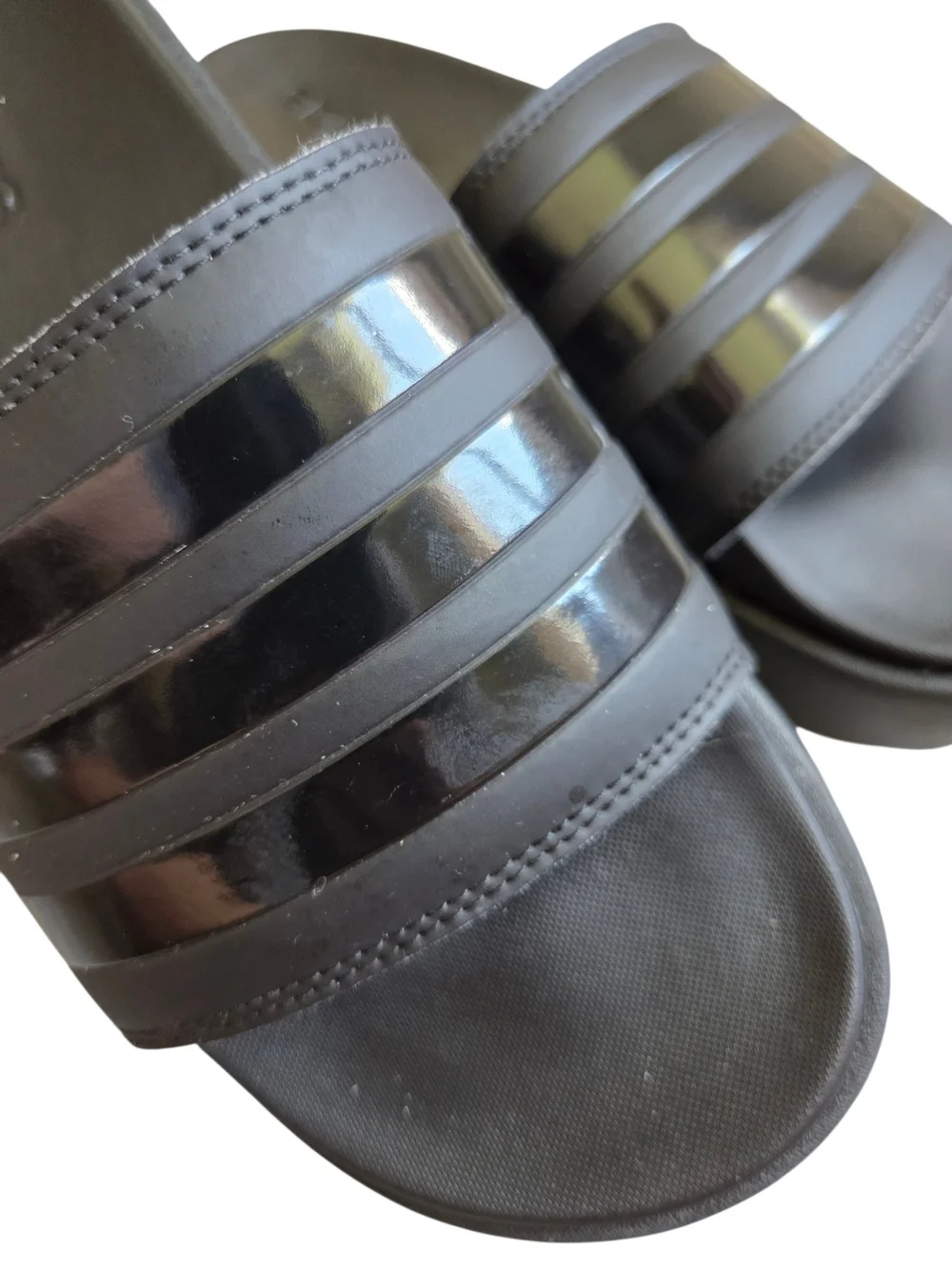 Adidas Adilette Platform Slides Black Slide Sandals 11 - Picture 4 of 8